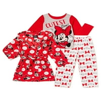 Set Pidžame i ogrtača za djevojčice s Minnie Mouseom, pojedinačno, veličine 4-8