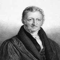 Thomas Robert Malthus n. Engleski sveštenik i ekonomist. Graviranje s paticom, 19. stoljeće. Ispis plakata