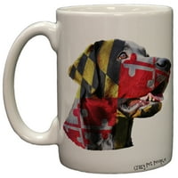 Ljubitelji pasa Maryland zastava labrador retriver kava šalica