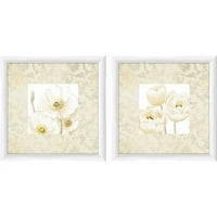 Slike tiskane botaničke prirode i cvjetni uokvireni umjetnički otisci, set od 2