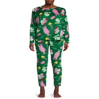 Božićna priča ženska i žena plus vrh i hlače za spavanje pidžama, 2-komad