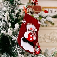 Heiheiup velike čarape slatkiša čarapa božićni ukrasi home odmor božićni zabavi ukrasi mrlja staklene ptice