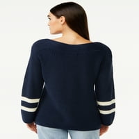 Besplatni montažni džemper za ženski gumb