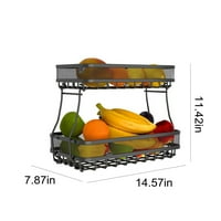 Kuhinjski organizatori i skladišni prostori na gornjem sloju košarica za voće na kuhinjskom pultu košara za pohranu