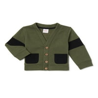 Wonder Nation Baby Boy Cardigan Outfit Set, 3-komad, veličine 0m-24m