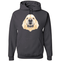 Divlji Bobbi, pas pasmine Zlatni retriver, ljubitelj životinja, majica s kapuljačom s grafičkim printom