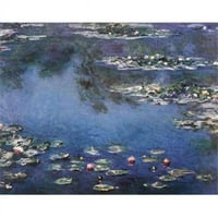 Waterlilies Print plakata Claude Monet, - Veliki