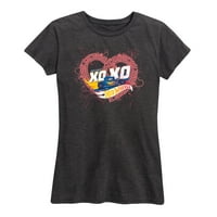 Vrući kotači - Valentinovo drobitelj srca - grafička majica s kratkim rukavima za žene