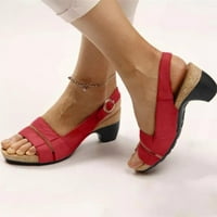 _ / Elegantne ortopedske sandale za žene; sandale s otvorenim prstima; Ležerne sandale na petu s remenom za gležanj;