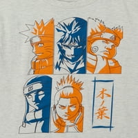 Naruto Shippuden Boys Group pucao je grafičke majice, 2-pack, veličine 4-18