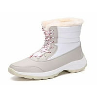 Zimske čizme za snijeg, tople cipele s plišanom podstavom, čizme za snijeg do sredine teleta, Ležerne čizme za