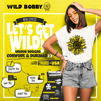 Wild Bobby biti ljubazan ljudski pozitivni inspirativni slogan inspirativne kršćanske žene grafički tinejdžer,