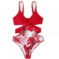 Ženski jednodijelni kupaći kostim sa šupljim printom za kontrolu trbuha seksi kupaći kostim