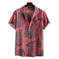 Polo majice za muškarce, havajska košulja, muške proljetne i ljetne Ležerne košulje na plaži s kratkim rukavima
