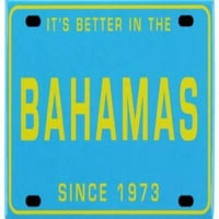 Bahamska registarska pločica Karipski kolekcionarski magnet za suvenir za hladnjak
