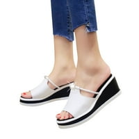 Sandale žene modni dizajn ljetni ravni klin visoke pete velike veličine Dropship dame modne sandale žene