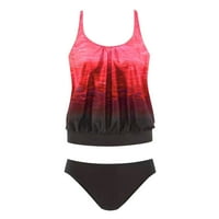 Ženski kupaći kostim, Ženski novi dvodijelni kupaći kostim, casual bikini kupaći kostim crvene boje