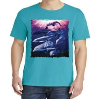 Divlji Bobbi, dobar kit, ljubitelj životinja, majica kratkih rukava, obojena u boju odjeće, Plava laguna, mala