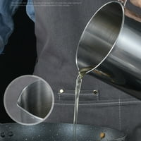 Posuda za ulje od nehrđajućeg čelika od 1,3 l, Kuhinjski filter za ulje, filter za čaše-mreža za ulje u spremniku