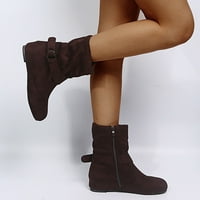 A. D. / ženske ravne cipele za lov; retro ženske ravne cipele; kratke ravne cipele s patentnim zatvaračem; modne