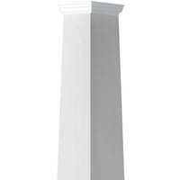 Ekena Millwork 16 W 08'H Craftsman Classic Square Konus, glatka stupaca, toskanska kapital i toskanska baza