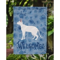 4949 Peterbald mačka Zastava dobrodošlice veličina vrta, mala, višebojna