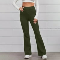 Ersazi Baggy hlače Ženske modne hlače visokog struka Čvrsta ležerna labava joga hlača u čišćenju Army Green Yogalicious