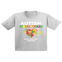 Neugodni stilovi vole podršku educirajte autizam majicu za djecu Svjesnost o autizmu Košulja za slagalice za mladost