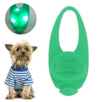 Svjetiljka za ogrlice za kućne ljubimce, silikonska viseća svjetiljka za kućne ljubimce za noćne šetnje Zelena