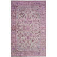 Tradicionalni tepih od poliestera, ružičasti Multi, 4' 6'
