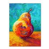 Zaštitni znak likovna umjetnost 'Pear vi' platno umjetnost Marion Rose