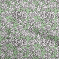 Jednobojni pamučni dres Zelena Tkanina Materijal za cvjetnu haljinu tkanina s otiskom širine dvorišta