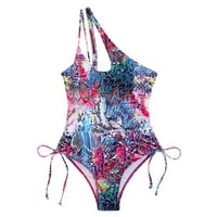 Ženski kupaći kostim bikini, ženski ljetni kupaći kostim s printom na jedno rame, modni blagdanski kupaći kostim