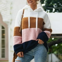 Ženski kaputi od džempera za jesen i zimu, Ženski kaput od ovčje vune s kapuljačom za jesen i zimu