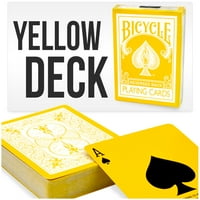 Žuti bicikl za igranje karata paluba
