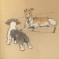 Knjiga štenaca Bobtail susreće se s tiskom plakata kozjeg plakata Cecil Aldin