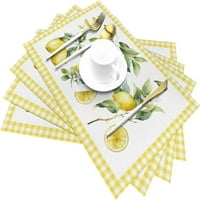 Jesenske salvete od tkanine Suncokreti za stol za blagovanje Set tkanih salveta pravokutne platnene salvete za