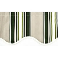 Zamjena tkanine za uvlačivu tendu od 16 do 10 inča, Zelena u više pruga
