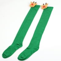 Novo u Australiji, brzo suhe jednobojne slatke duge udobne viseće ženske voluminozne čarape u zelenoj boji