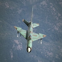 Bugarski zrakoplovstvo MiG-21BIS naoružani Molniya Vympel R- infracrveni zrak do zračnog raketnog plakata tiska