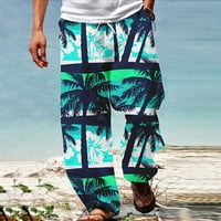 Muške hlače hipi ljetne hlače na plaži široke Boho joga havajske Ležerne vježbe jogging hlače s niskim Međunožjem