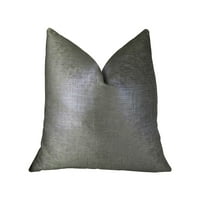 Sivi luksuzni ručno izrađeni jastuk od 22 inča 22 inča