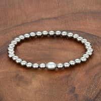 Obalni nakit kristalni biser rastezljiva Narukvica od nehrđajućeg čelika s perlicama