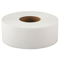 Pakiranje kupaonska maramica od 2 sloja, bijela, 500 stopa, u rolama, kartonska kutija od 10 inča