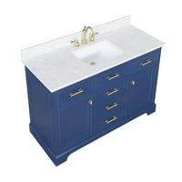 Dizajnerski komad kupaonske ispraznosti od 54 s jednim umivaonikom u plavoj boji