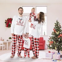 Obiteljski Božićni pidžama setovi, odgovarajuće dječje božićne pidžame za odrasle i djecu, svečani božićni set