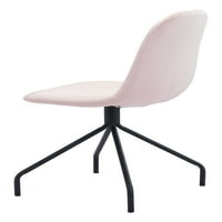 Nagnuta stolica za blagovanje u ružičastoj boji