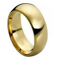 Zaručnički prsten od volframovog karbida u obliku kupole za muškarce ili žene