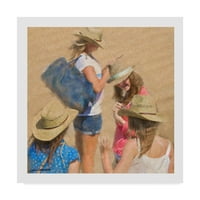 Zaštitni znak likovne umjetnosti 'Djevojke na plaži' platno umjetnost Carlosa Casamayor