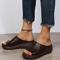Neklizajuće cipele, papuče za žene ljetne ženske ravne cipele s debelim potplatom Modne Ležerne rimske sandale